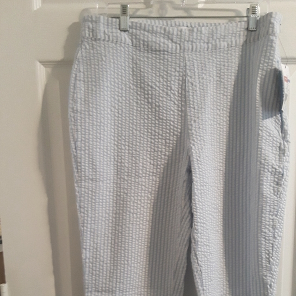 Kim Rogers seersucker capris